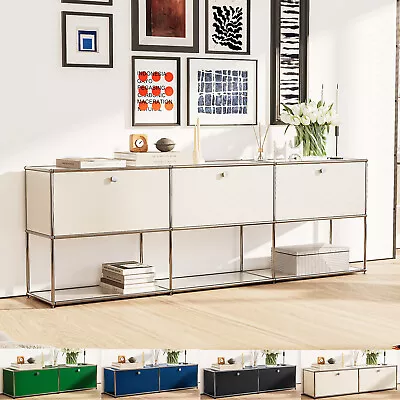 USM Haller Modern Storage Cabinet Metal Free-Standing Storge Organizer Modular • $199.98