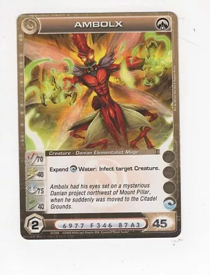 Chaotic Creature Card Danian Ambolx Mid Energy • $2.50