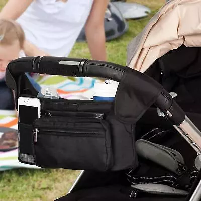 Mommy Handbag Cosmetic Bag Stroller Holder Attachment Stroller Storage Bag • £20.30