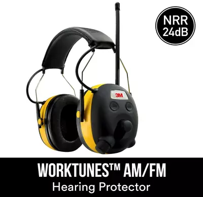 3M WorkTunes Hearing Protection Ear Muffs Headphones With AM/FM Digital Radio • $73.15