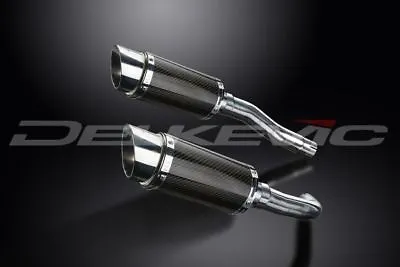 Delkevic 8  Carbon Round Slip On Mufflers - Yamaha YZF-R1 2004-2006 Exhaust • $600.99