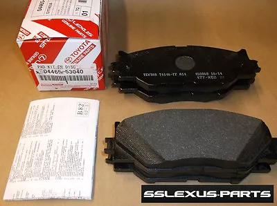Lexus IS250 (2014-2015) (RWD/F-Sport) OEM FRONT BRAKE PADS / PAD SET 04465-53040 • $64.95