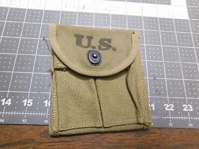 WW2 M1 Carbine Mag / Ammo Pouch Stock/ Snap Type 1943 Very Nice • $49.99