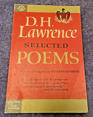 D H Lawrence: Selected Poems (A Viking Compass Book) - Paperback - VG 1959 $0.95 • $29.99