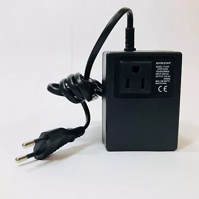 Travel Size Small 200 Watt Voltage Converter Transformer 220v To 110v Step Down  • $15.90