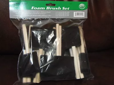 24 Pack Assorted Foam Paint Brushes Assorted Sizes 1  2  3  & 4   (2-po-21) • $3.96