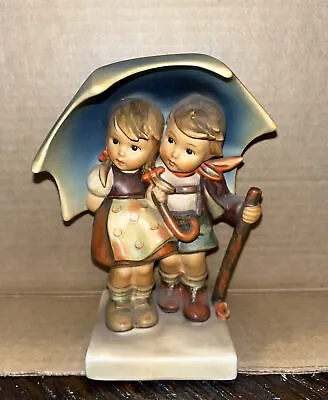 $70 • Buy Hummel Goebel  Stormy Weather  #71 TMK-2 6  Figurine Boy & Girl Under Umbrella