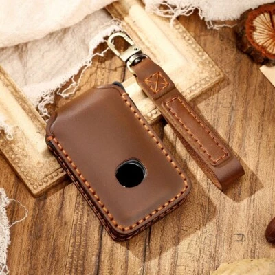 $29.99 • Buy Leather Remote Key Cover Case Fob Shell For Mazda 3 CX4 CX5 CX8 CX9 CX-30 Brown