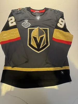 Adidas Vegas Golden Knights Fleury Home Stanley Cup Finals 2018 Sz 50 NWT • $99