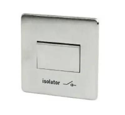 Crabtree 7017SC Platinum 6A Fan Isolating Switch Satin Chrome • £16.49