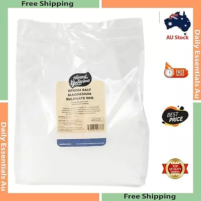 Honest To Goodness Epsom Salt Magnesium Sulphate 5kg FREE DELEVERY AU • $35.90