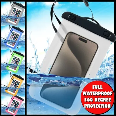 Waterproof Underwater Case Swimming Dry Bag Pouch For IPhone 15 14 13 12 11 Pro • £2.79
