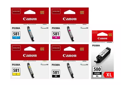 Ink Cartridge For Canon PGI-580 PGI-580XL & CLI-581 CLI-581XL Canon Pixma LOT • £57.70