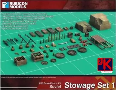 Rubicon Models 280117 SOVIET STOWAGE SET 1 1/56 Scale Plastic Kit - T48 Post • $17.86