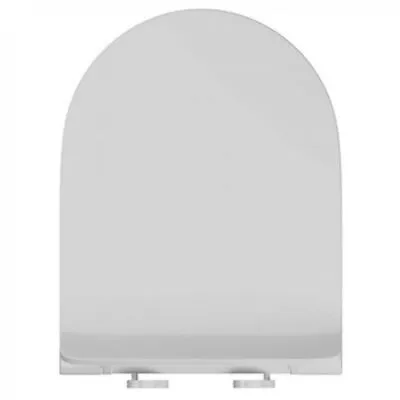 £13.99 • Buy Quick Release D Shaped Slimline Soft Closing Toilet Seat - White SEA005