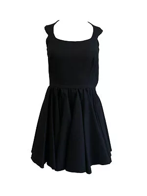 VON VONNI Women's Zelda Black A-Line Sleeveless Dress $120 NEW • $13.19