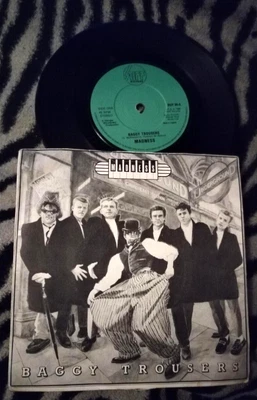 £1.99 • Buy Madness Baggy Trousers 7  Vinyl Rare Ska 1980 Stiff Records Green Labels