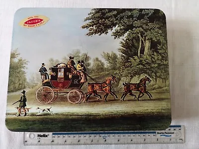Jacobs Biscuit Tin Royal Mail Carriage British Vintage Liverpool King George. • £10
