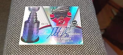 2007-08 The Cup Stanley Cup Signatures /25 Martin Brodeur • $299
