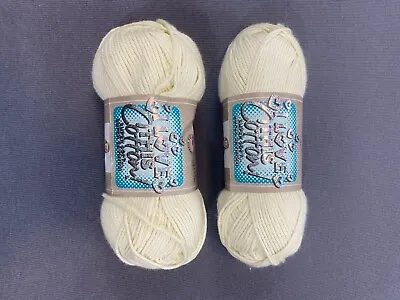 I Love This Cotton Yarn 362 White Oz. Lot Of 2 • $10