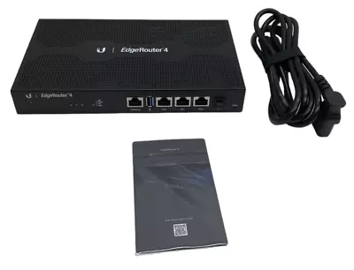 Ubiquiti ER-4 EdgeRouter 4 Port Gigabit Router With 1 X SFP Port 24 Volts Black • $125.97
