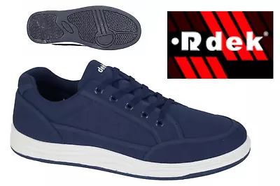 Dek Canvas Casual Trainers Shoes New Mens Gents Summer Lightweight Holiday • £19.99
