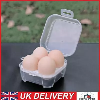 Eggs Box Case Shockproof Egg Holder Kitchen Container Camping Gear (4 Grids) • £4.69