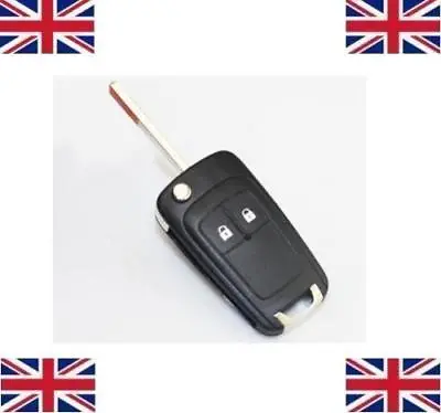 For Vauxhall Astra J Insignia Zafira C Corsa E 2 Button Flip Remote Fob Key Case • $9.95