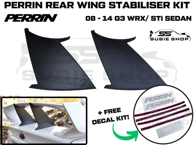 PERRIN Rear Wing Stabiliser Kit For 08 - 14 G3 GH Subaru Impreza WRX/ STi Sedan • $299.95