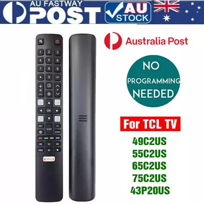 TCL Remote RC802N ARC802N YUI1 For TCL TV 65C2US 75C2US 43P20US NETFLIX • $8.99