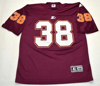 Virginia Tech Football Jersey Blank Starter #38 Size 48/L Maroon Nylon • $41.99