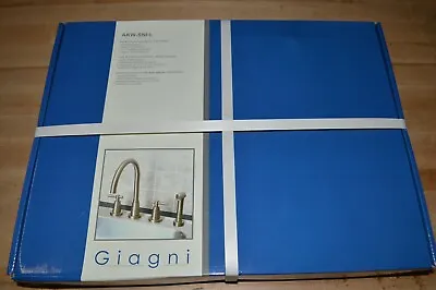 Giagni European 3-Hole Kitchen Faucet W/ Spray Satin Nickel AKW-SNI-L • $36.32