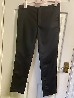 Zara Black Stretch Trousers Size 10 Pockets Worn Once • £4.99