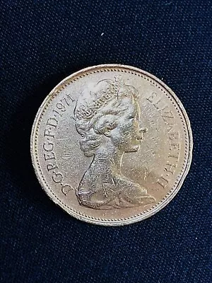 1971 2 New Pence Queen Elizabeth II • $999