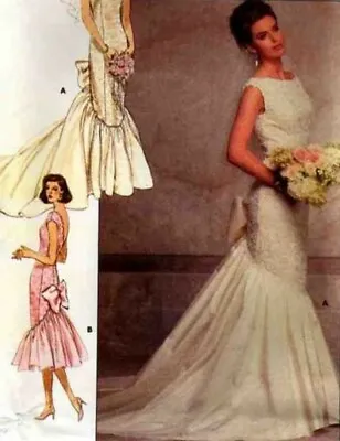 Vintage Bridal Wedding Prom Dress Ivory Lace Bow Crinoline 80s Size XS Made USA • $256.97