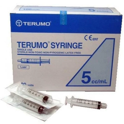 $26.95 • Buy 5ml Terumo Syringe, Luer Slip (Disposable) - Box Of 100