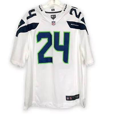Nike Seattle Seahawks Jersey Marshawn Lynch #24 On Field NFL L Large • $62