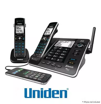 Uniden Xdect 8355+1 1.8ghz Digital Cordless Phone 2 Handsets+answer Machine • $159.88