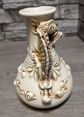 Vintage 6  Napco Chinese Dragon Pitcher Jar Vase Figurine Ceramic Art Sculpture • $26.95