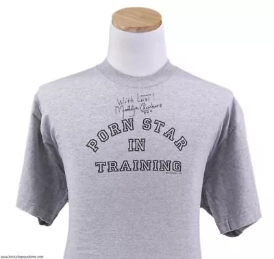 Marilyn Chambers Autographed Porn Star In Training T-Shirt W/ Photo Proof • $79.99