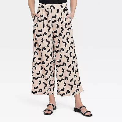 Women's Super High-Rise Wide Leg Linen Culotte Pants - A New Day • $15.03