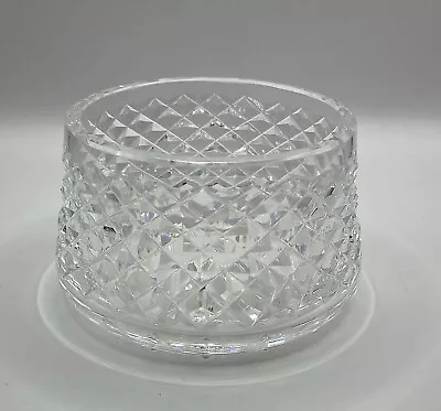 Vtg Waterford Alana Open Sugar Bowl Candy Dish Diamond Cut Crystal Signed • $20