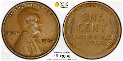 1936 Lincoln Wheat Cent / Penny - DDO FS-101 - PCGS VF20 - Doubled Die Obverse! • $139.99