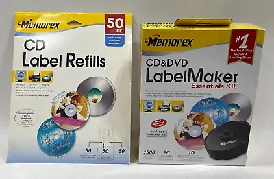 Memorex CD & DVD LabelMaker Essentials Kit W/ 20 Labels + Refill 50-Pack • $39.99