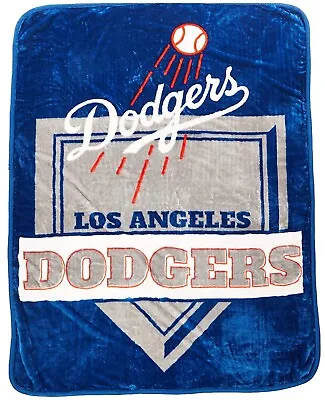 MLB Los Angeles Dodgers Super Soft Royal Plush Raschel Throw Blanket 60 X80  • $39.99