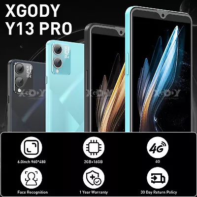 New 4G Android Smartphone 6.0 Inch Factory Unlocked Phone Face ID Mobile Phones • $81.99