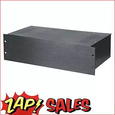 3U Black Aluminium Front Panel 19  Rack Case H5033 • $125