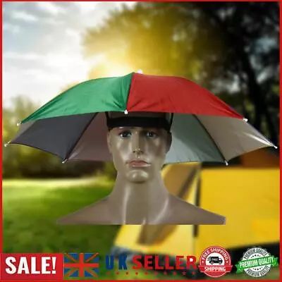 Anti-UV Fishing Caps Waterproof Head Umbrella Hat For Kids Adults (watermelon) G • £5.59