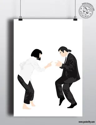 £8 • Buy PULP FICTION - Minimalist Movie Poster Posteritty Minimal Art Print Dance Finger