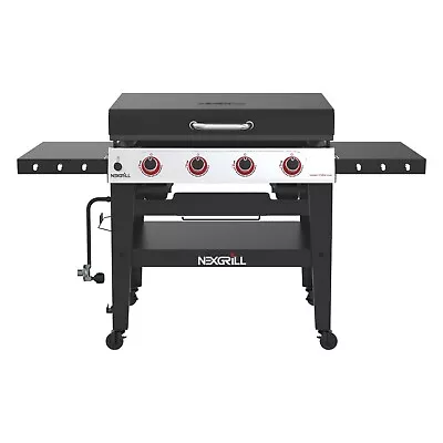 Nexgrill Daytona 4-Burner Propane Gas Griddle W/Side Tables 60000BTUs 756 S... • $828.48